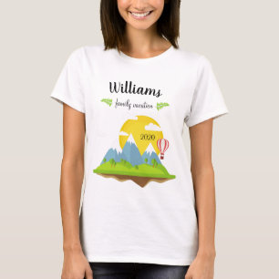 Vakantie van de Berg Familie Matching Souvenir T-shirt