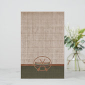 Vakantie van de Camping van de Trip van Canoe Briefpapier (Staand voorkant)