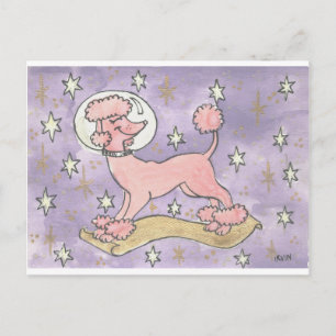 Vakantie van de Cosmic Poodle Feestdagenkaart