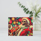 Vakantie van de Kerstman Briefkaart (Staand voorkant)