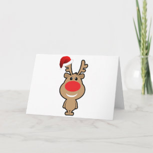 Vakantie van grappige santa van Kerstmis Feestdagen Kaart