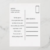 Vakantie van het Briefkaart voor goudkoorts (Achterkant)