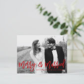 Vakantie van het huwelijk feestdagenkaart (Staand voorkant)