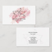 Vakantie van het vliegtuig voor reisagent Wereldka Visitekaartje (Voorkant / Achterkant)