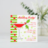 Vakantie van Holly Cocktail Kaart (Staand voorkant)