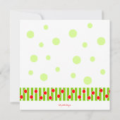 Vakantie van Holly Cocktail Kaart (Achterkant)