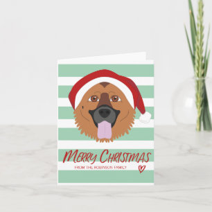 Vakantie van Kerstmis van de Hond van de Duitse Kaart