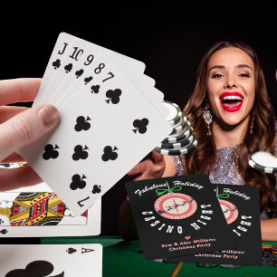 Vakantie Vegas Casino Blackjack Poker Nacht Feestj Pokerkaarten
