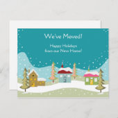 Vakantie Verhuisaankondiging briefkaarten (Voorkant / Achterkant)