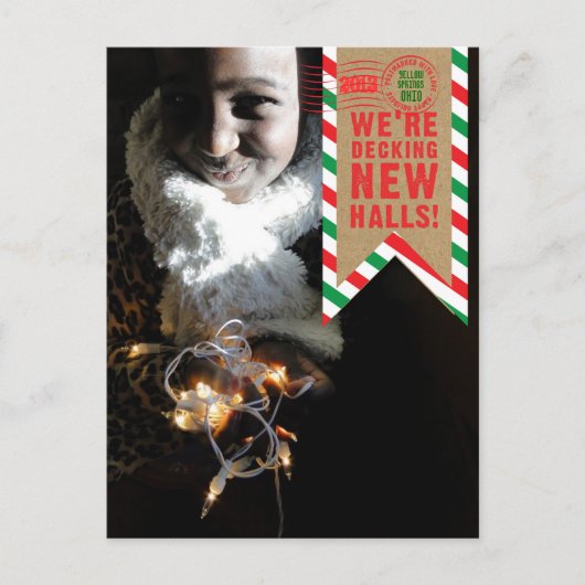 Vakantie verhuizen Deck New Halls Briefkaart (Voorkant)