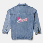 Vakantie Verloofde Denim Jas roze Jacket (Achterkant)