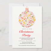 Vakantie viering Kerstfeest uitnodiging (Voorkant)
