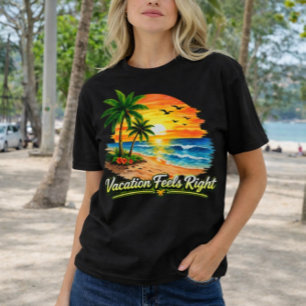 Vakantie voelt goed Sunset Beach Women Shirt VS
