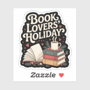 Vakantie voor boekliefhebbers – Gezellig literair Sticker