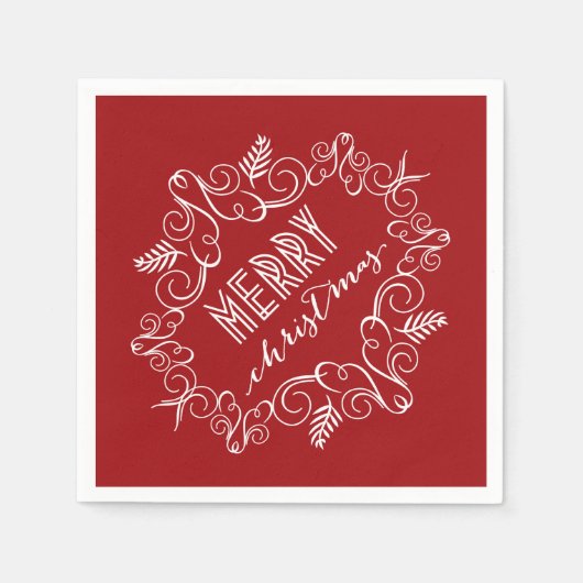 Vakantie voor feestdag in feestdag servetten (Voorkant)