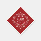 Vakantie voor feestdag in feestdag servetten (Hoek)