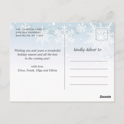 Vakantie voor feestdag met vrolijk kerstfeest Mode Briefkaart (Achterkant)