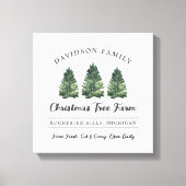 Vakantie voor kerstboomvakantie voor aangepaste fa canvas afdruk (Voorkant)