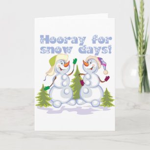 VAKANTIE VOOR SNEEUWDAGEN! FEESTDAGEN KAART