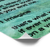 Vakantie voor twee gedicht perfect poster (Hoek)