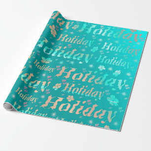 vakantie, vrije tijd, glanzend, metaal, schriftuur cadeaupapier
