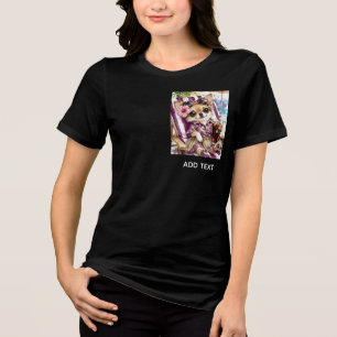 Vakantie vrouwelijke Chihuahua Strand Ontspanning Tri-Blend Shirt