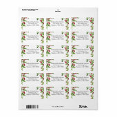 Vakantie Waterverf Holly Branches Etiket (Full Sheet)