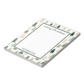 Vakantie Waterverf kerstboom Notitieblok (Gedraaid)