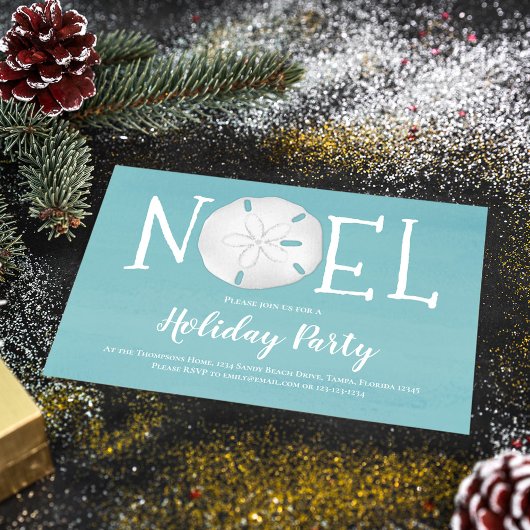 Vakantie Waterverf Turquoise Zand Dollar QR Code Kaart