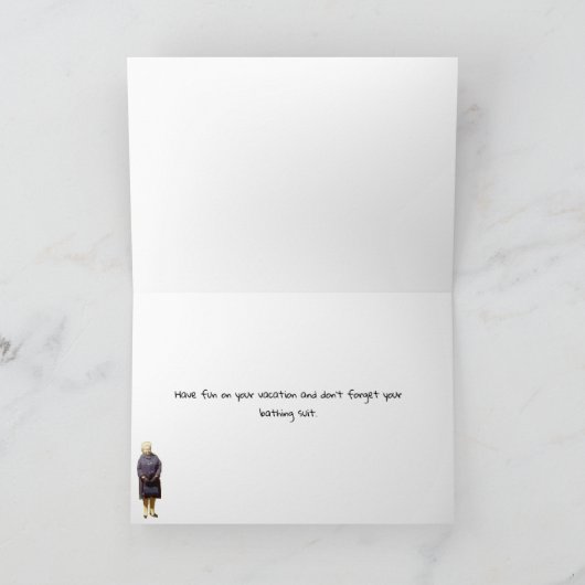 Vakantie Wenskaart Kaart (Binnen)