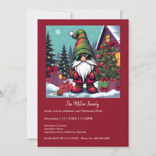 Vakantie wezens in de vermomming van Kerstmis (Voorkant)