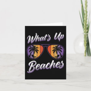 Vakantie Whats Up Stranden Strand Grappige Lente B Kaart