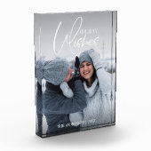 Vakantie wil kerstfoto fotoblokken (Links)