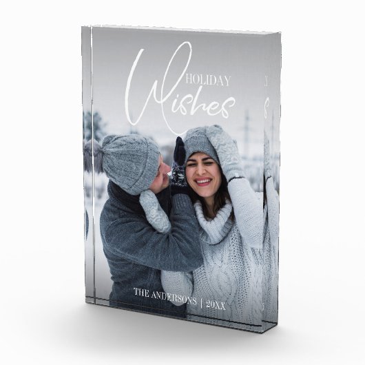 Vakantie wil kerstfoto fotoblokken (Rechts)