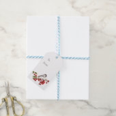 Vakantie Winter Bird Gift Label Cadeaulabel (Met Touw)
