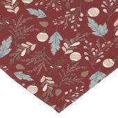 Vakantie Winter Greenery Script Vrolijk Kerstfeest Korte Tafelloper (Hoek)