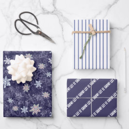 Vakantie Winter Snowflakes Inpakpapier Vel
