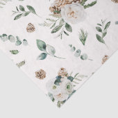 Vakantie Winter Witte Bloemen Pinecone Kerstmis Tissuepapier