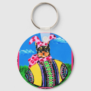 Vakantie Yorkie Poos Sleutelhanger