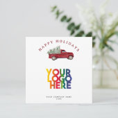 Vakantie Zakelijk Zakelijk Logo Kerstboom (Staand voorkant)