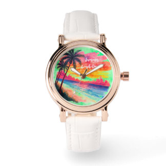 Vakantie, zomerse stranddagen, feestdag horloge