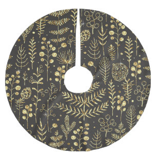 Vakantiebladeren:  dennenappelpatroon kerstboom rok