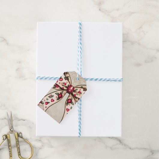  vakantieboog met bessen cadeaulabel (Met Touw)