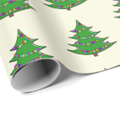 Vakantieboom Kerstmis Cadeaupapier (Rol Hoek)