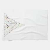 Vakantieboom keukenhanddoek - wit (Horizontaal)