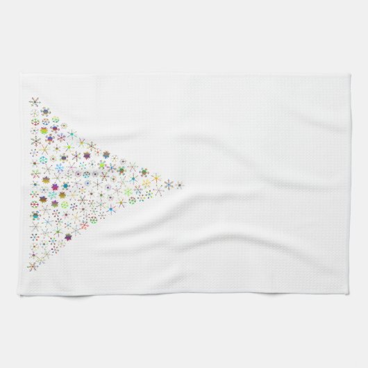 Vakantieboom keukenhanddoek - wit (Horizontaal)