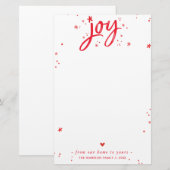 VAKANTIEBRIEF moderne handgeschreven script kerst  Briefpapier (Voorkant / Achterkant)