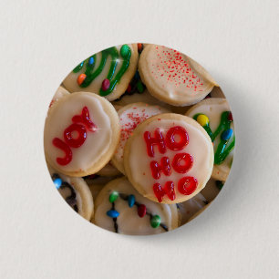 Vakantiecookies kerstkoekjes ronde button 5,7 cm