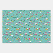 Vakantiecoping vaardigheden inpakpapier vel (Voorkant)