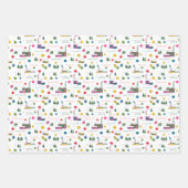 Vakantiecoping vaardigheden inpakpapier vel (Voorkant 2)